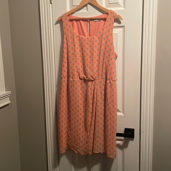 OkPolkadot pink dress, Reitmans, size XL - Picture 1 of 4